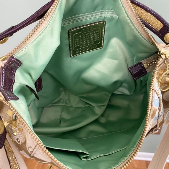 Coach Poppy Jazzy Bag Purse Signature C Canvas Graffiti Shoulder Crossbody 15311 - Picture 11 of 16